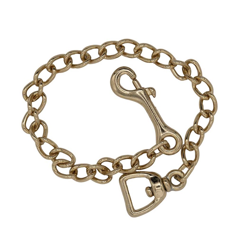 Brass Plated Lead Chain w/1 Swivel