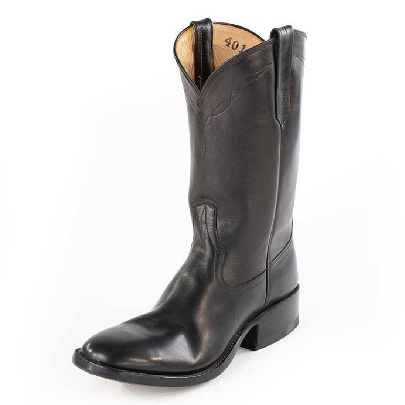 Classic Black Calf Round Toe Ladies Boot
