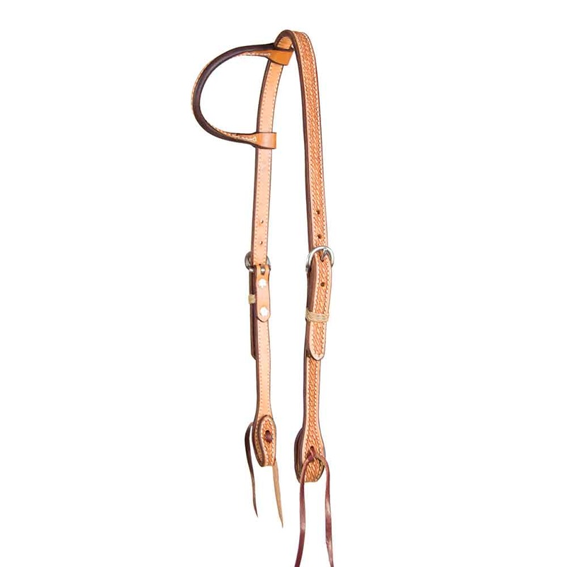 Teskey’s Basket Stamped One Ear Headstall