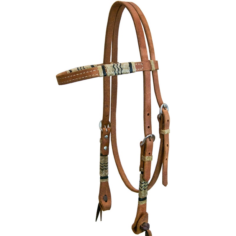 Teskey’s Browband Headstall w/Rawhide Accents