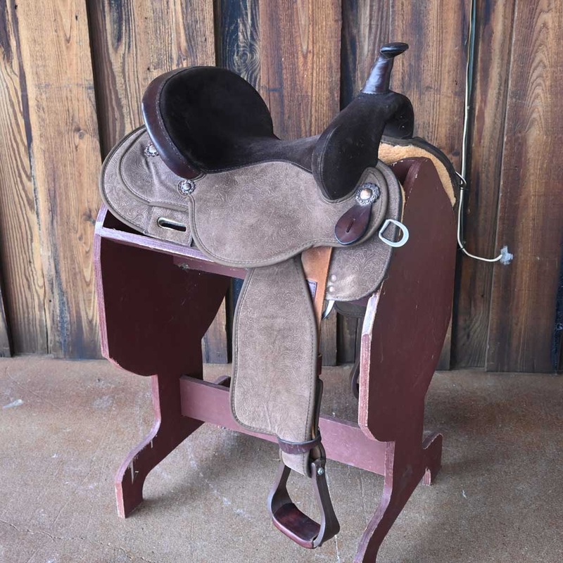 14.5 USED CIRCLE Y BARREL SADDLE