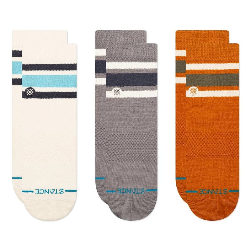 Stance Men’s 3 Pack Boyd Quarter Crew Socks –  Ivory