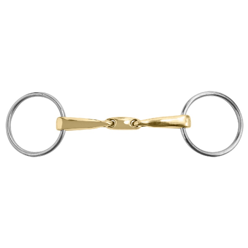 M. Toulouse Curved Mouth Loose Ring Snaffle with Lozenge