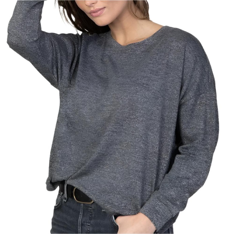 Dylan Shimmer Lux Dolman Crew Top