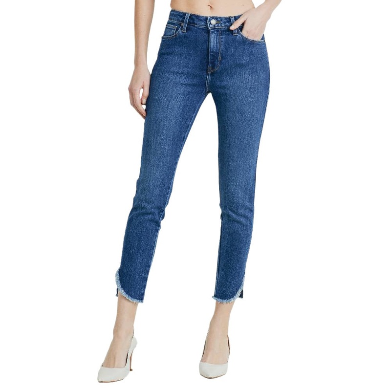 Just Black Denim Skinny Curved Hem Jean