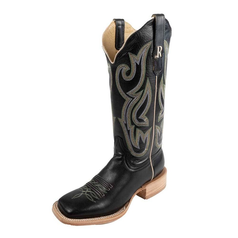 R. Watson Women’s Ebony Calf Square Toe Boot