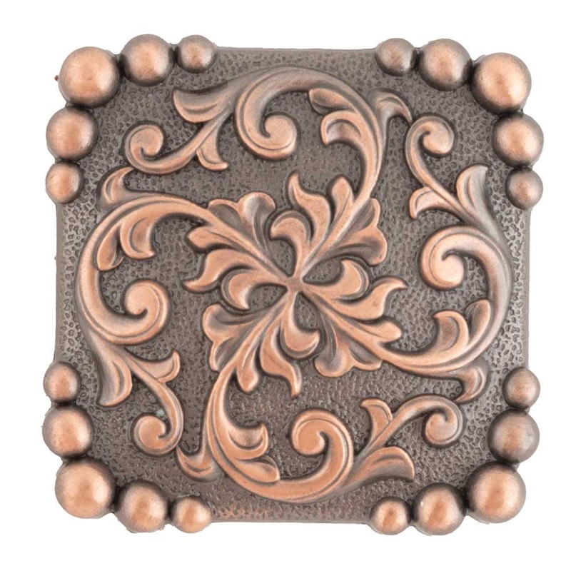 Yuma Square Concho|Chicago Screw|Wood Screw|1″|1 1/2″