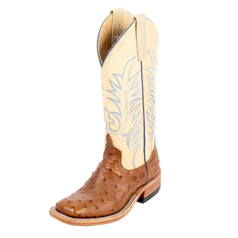 Anderson Bean Women’s Peanut Full Quill Ostrich Boot – Teskey’s Exclusive