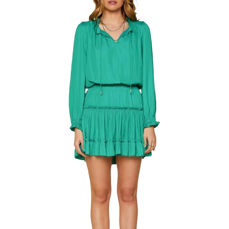 Aubrey Tiered Ruffle Mini Dress – Extended Sizing
