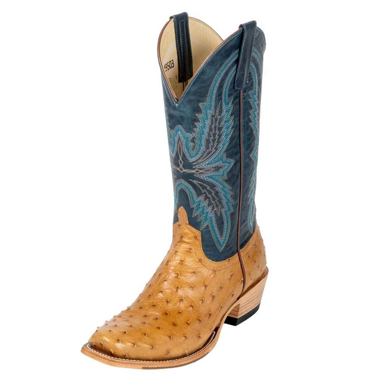 Macie Bean Antique Saddle Full Quill Ostrich Boot
