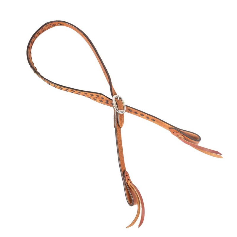 Teskey’s Split Ear Roughout Headstall w/Buckstitch