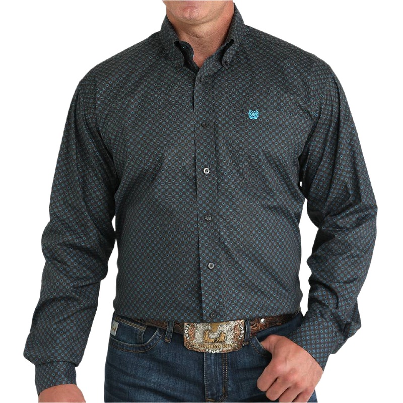 Cinch Men’s Geo Print Button Down Shirt