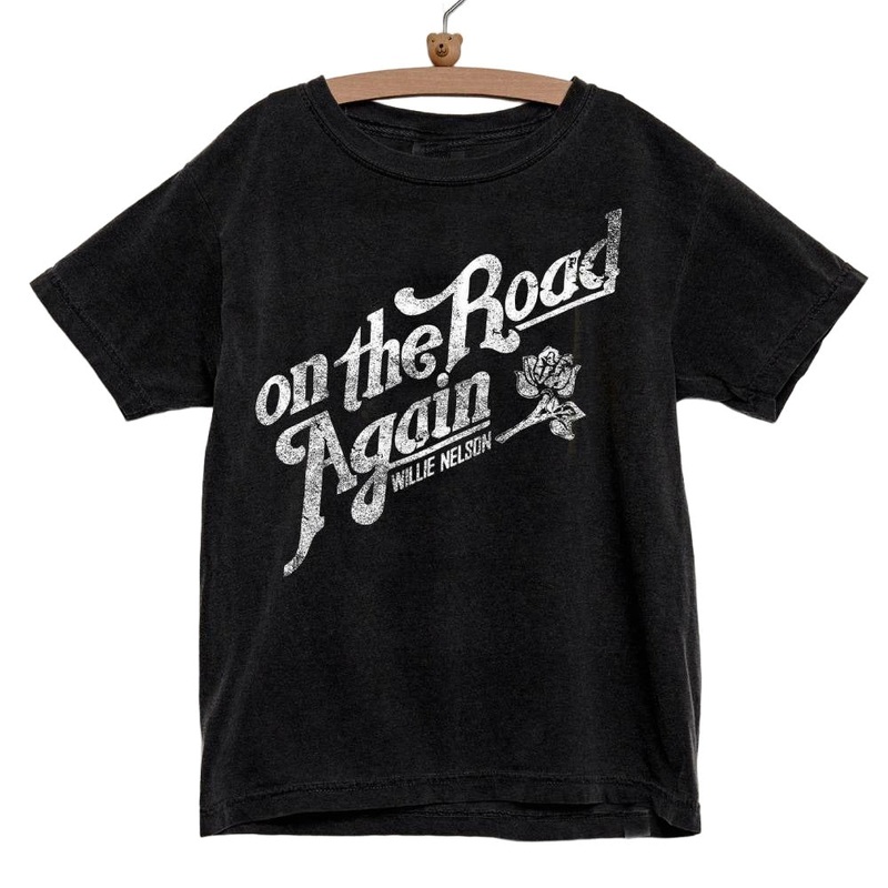Youth Willie Nelson On The Road Again Tee