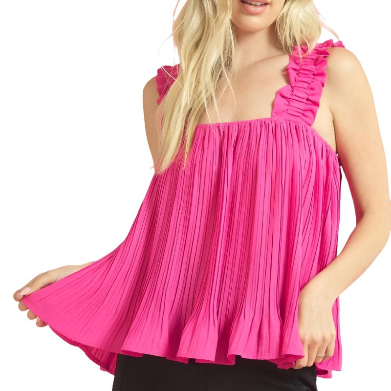 Pleated Tank Top|S|M|L