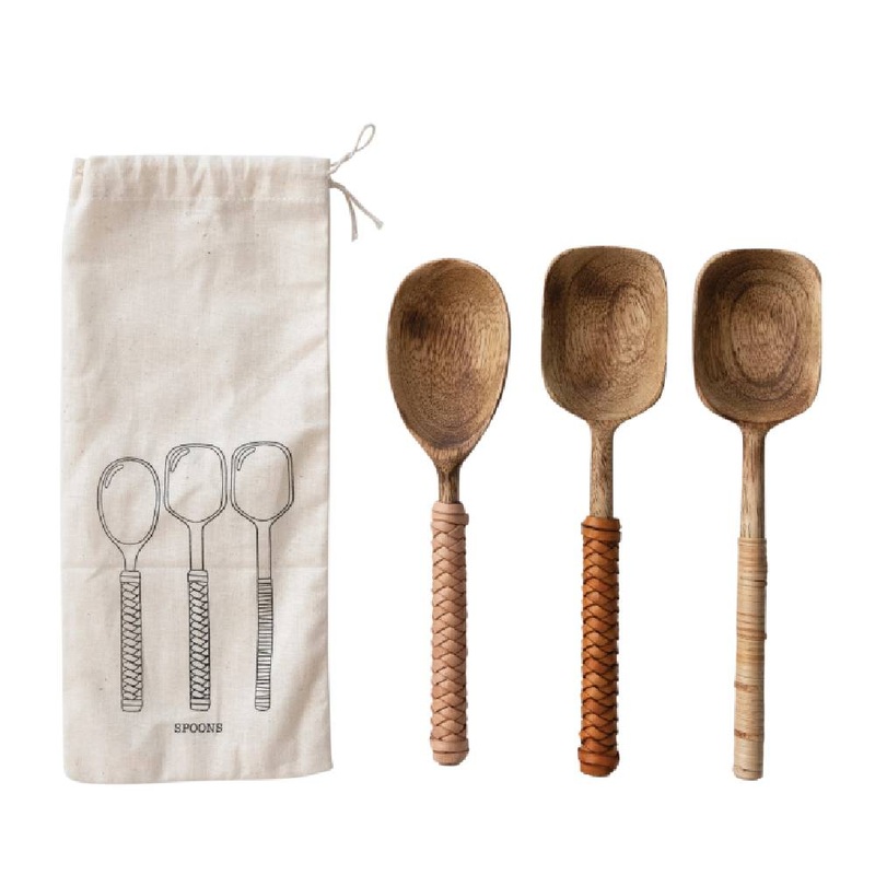 Mango Wood Spoons – 3 Pack