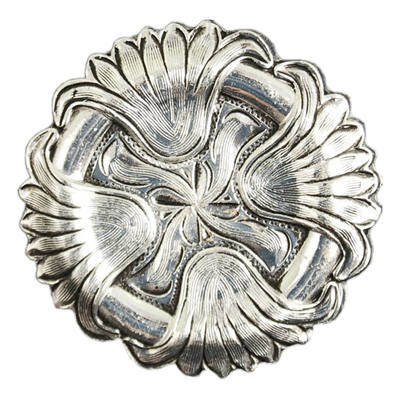 Antique Leaf Concho|Chicago Screw|Wood Screw|1″|1 1/2″