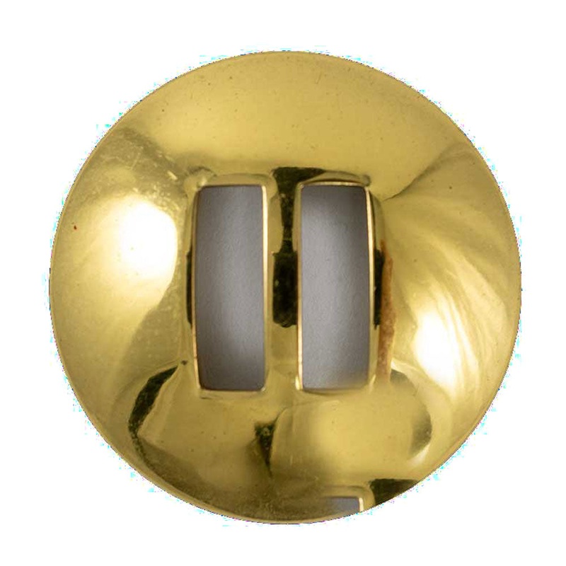 Brass Smooth Slotted Concho|1 1/2″|1 1/4″