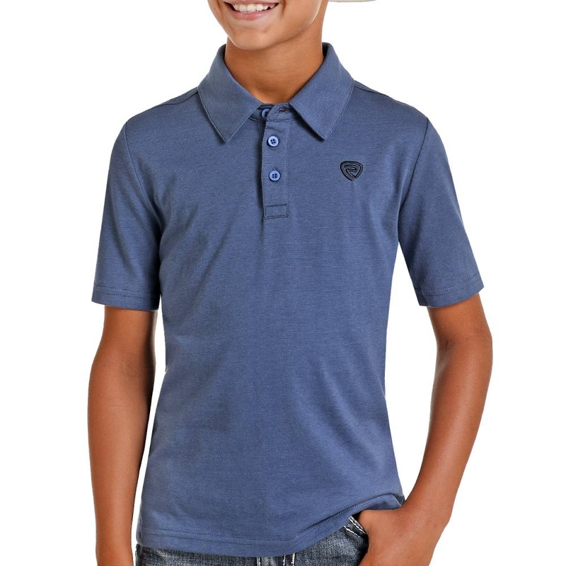 Rock & Roll Denim Boy’s Micro Stripe Polo