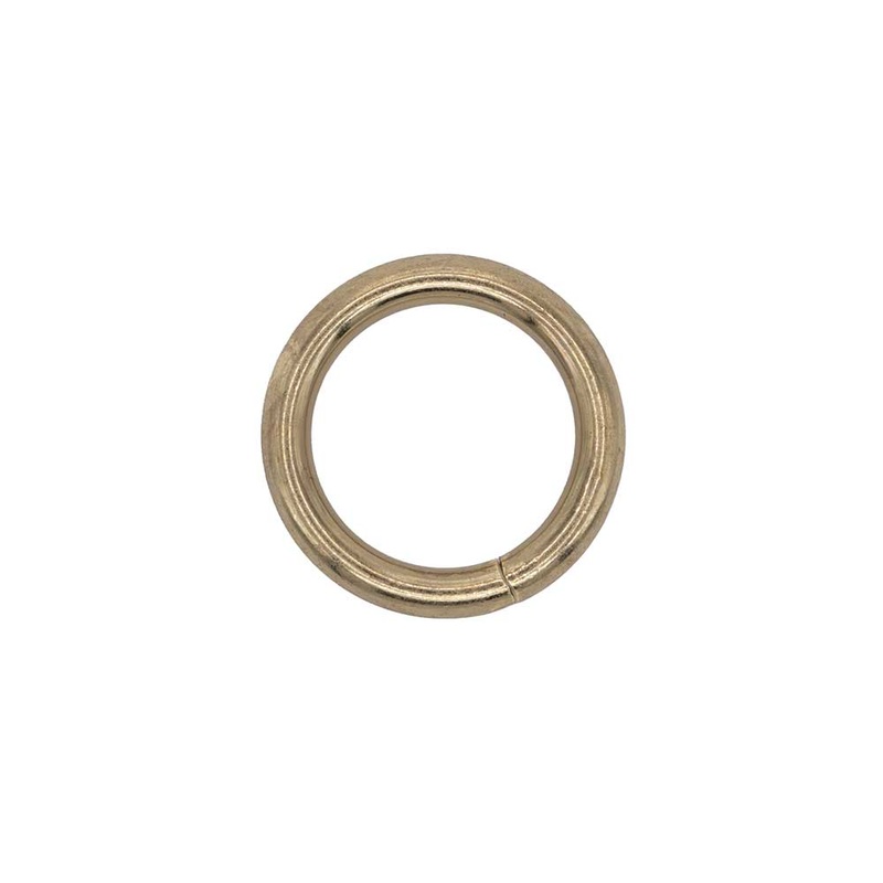 Solid Brass Wire Welded Ring|1″ x 5 mm|1 1/2″