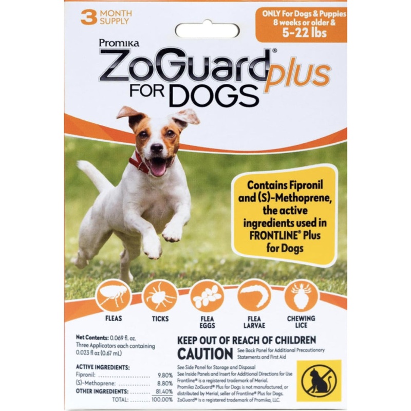 Promika ZoGuard Plus for Dogs|4-22lbs|23-44lbs|45-88lbs|89-132lbs