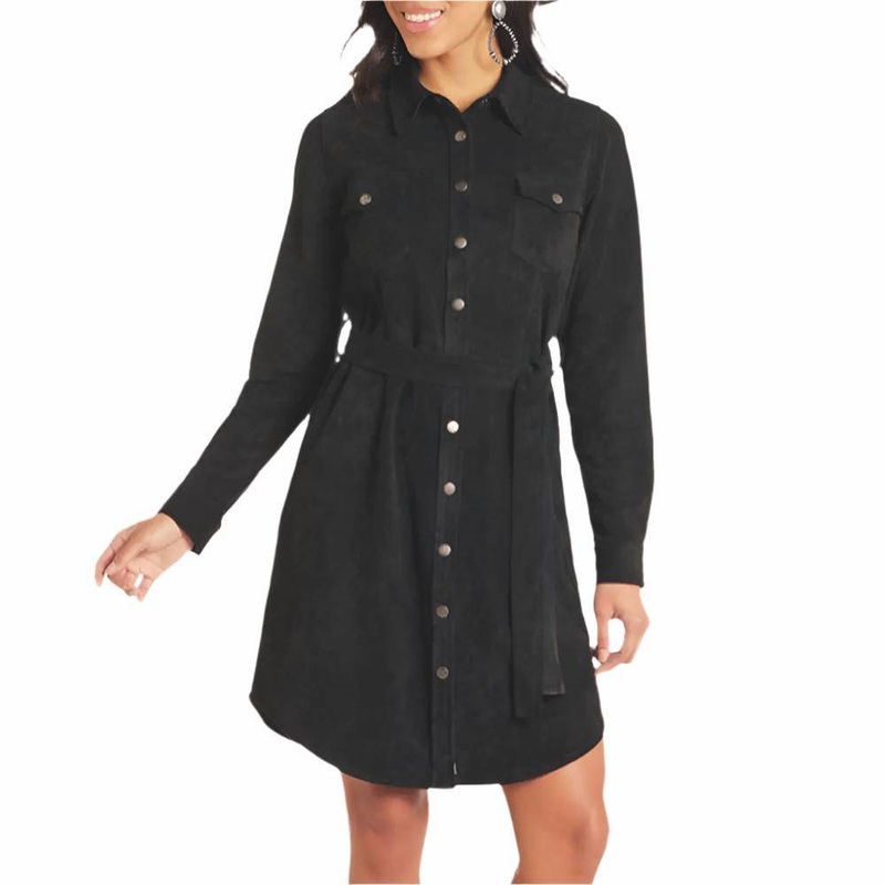 Panhandle Women’s Suede Snap Dress