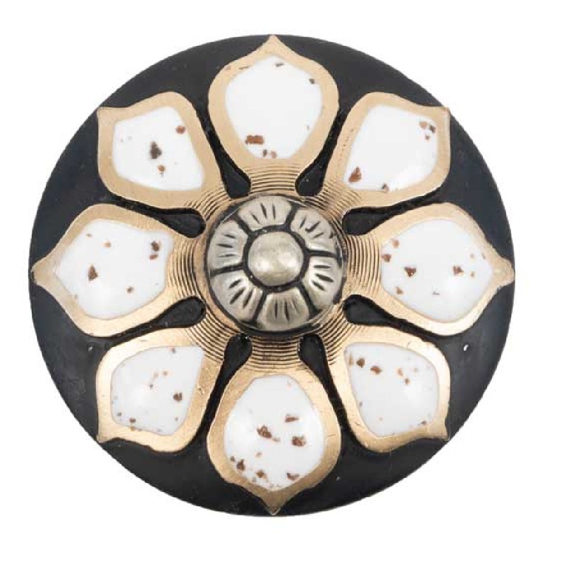 White Flower Concho|Chicago Screw|Wood Screw|1″|1 1/2″