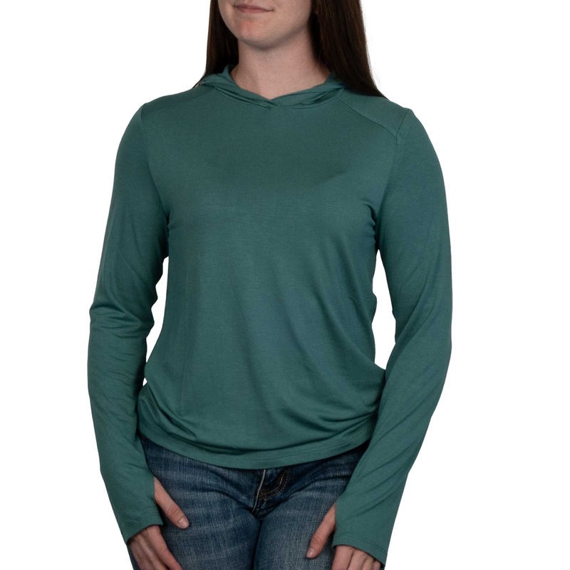 Free Fly Women’s Bamboo Shade Hoodie II – Sea Pine