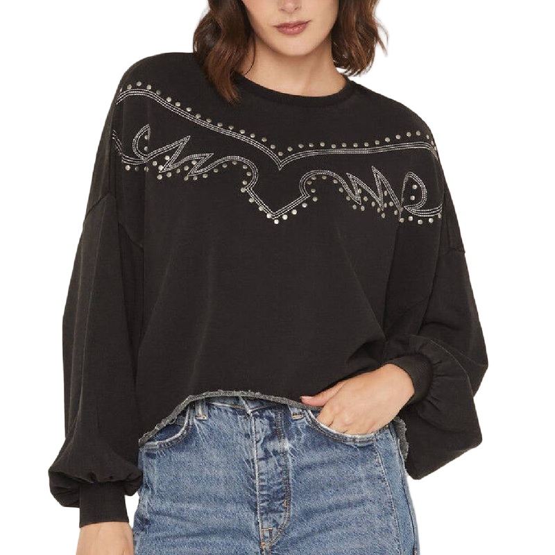Rock & Roll Denim Women’s Embroidered Sweatshirt