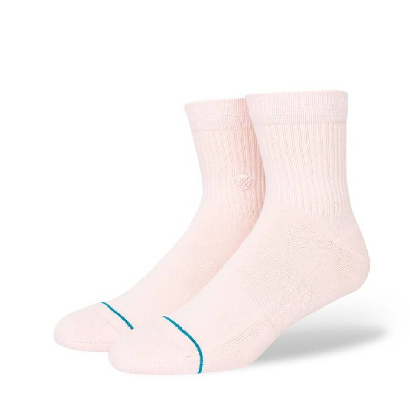 Stance Men’s Icon Quarter Crew Socks – Pink