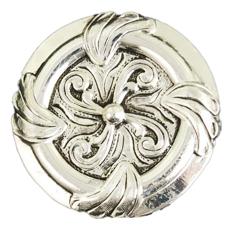 Twisted Flower Concho|1″|1 1/2″|Chicago Screw|Wood Screw