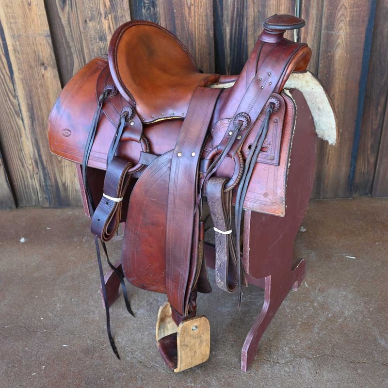 15 USED D. CARRICO MULE SADDLE