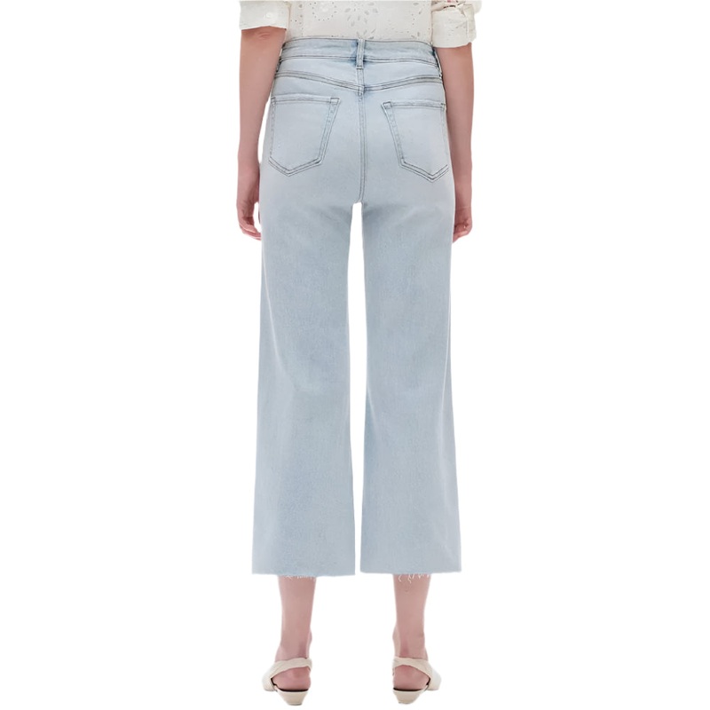* Bayeas High Rise Wide Leg Raw Hem Jeans – FINAL SALE