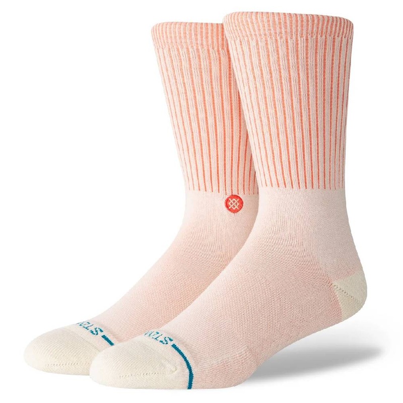 Stance Men’s Icon Dyed Crew Socks – Light Coral