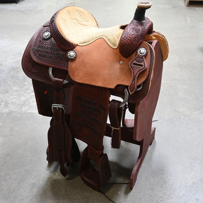 14 USED TESKEY’S ROPING SADDLE