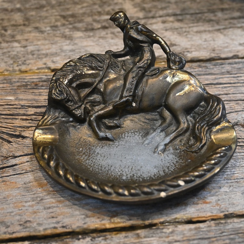 1940’s Bronze Cowboy Ashtray