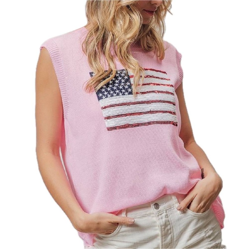 * American Flag Sequins Top – FINAL SALE