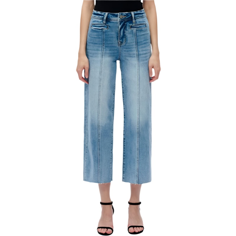 * Bayeas High Rise Wide Leg Ankle Jean – FINAL SALE