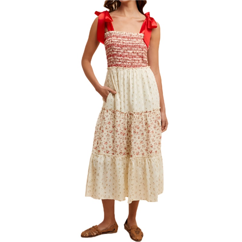 * Floral Midi Sun Dress – FINAL SALE