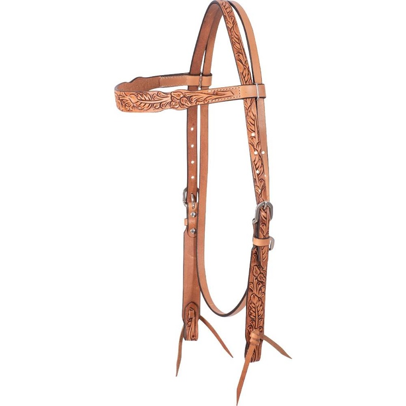 Cashel Antique Leaf Browband Headstall