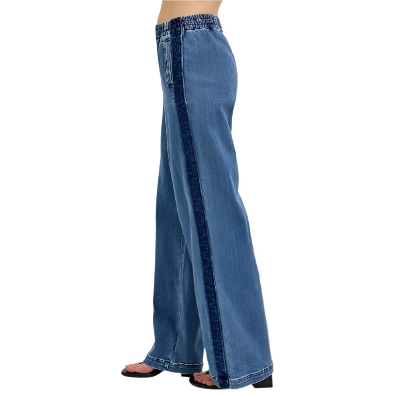 * Risen High Rise Wide Leg Side Seam Jean – FINAL SALE