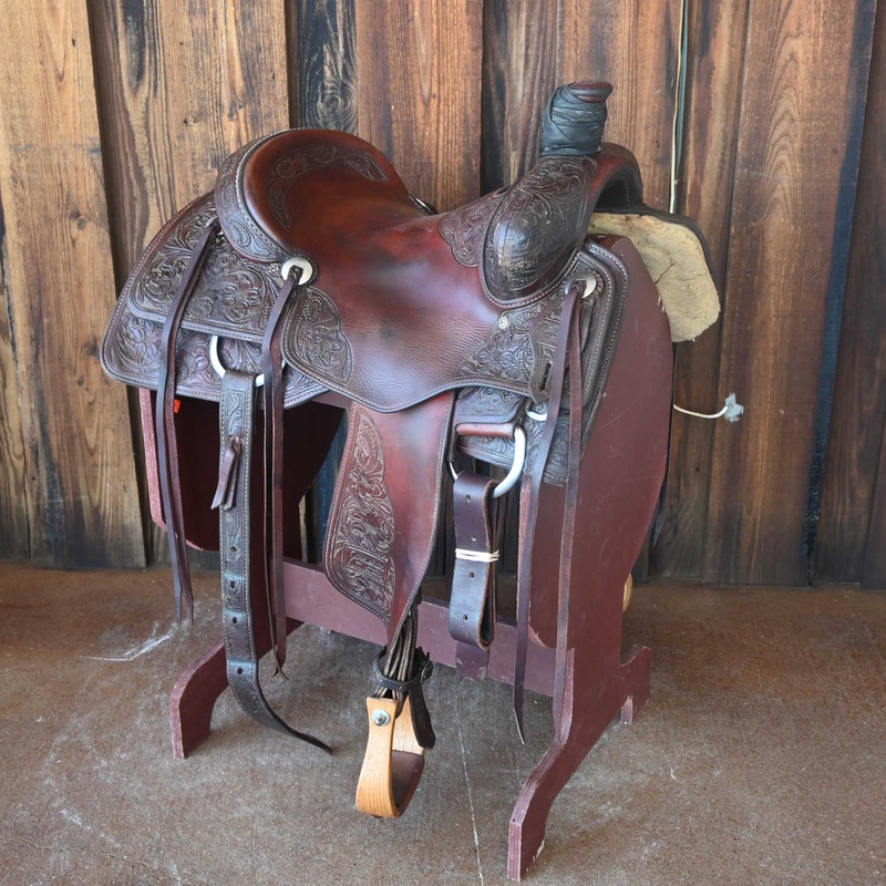 14.5 USED JEFF SMITH RANCH CUTTER SADDLE