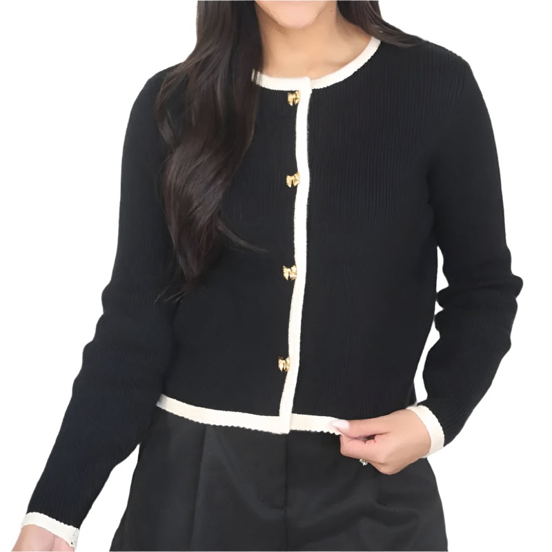 * Bow Button Cardigan – FINAL SALE