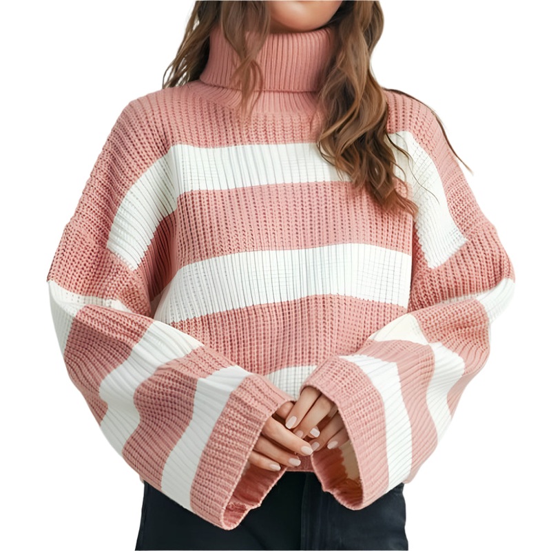 * Stripe Turtleneck Sweater – FINAL SALE