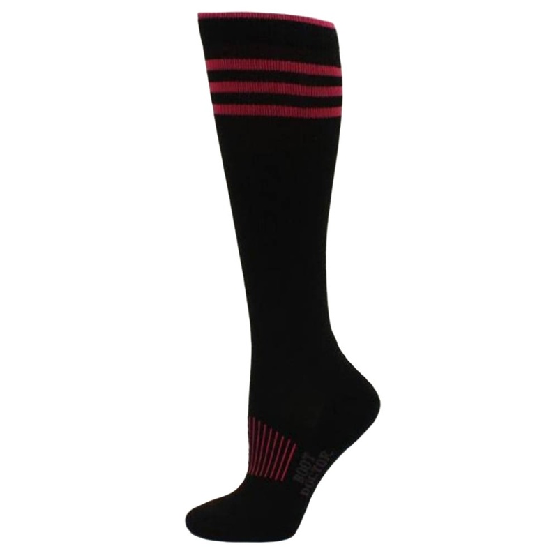 * Boot Doctor Over The Calf Socks – Black/Pink