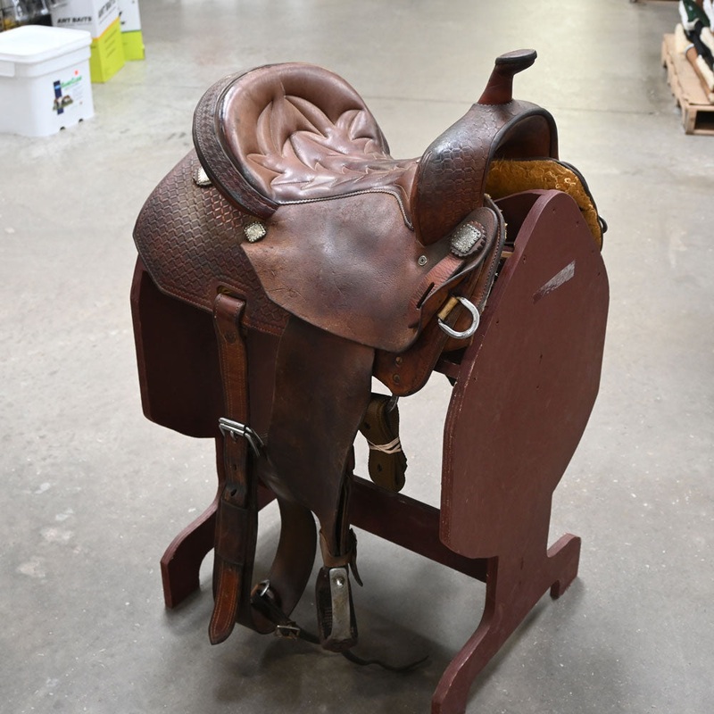 14 USED SHILOH JORDAN BRIGGS FINALIST BARREL SADDLE