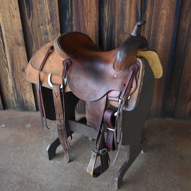 16 USED JEFF SMITH CUTTING SADDLE
