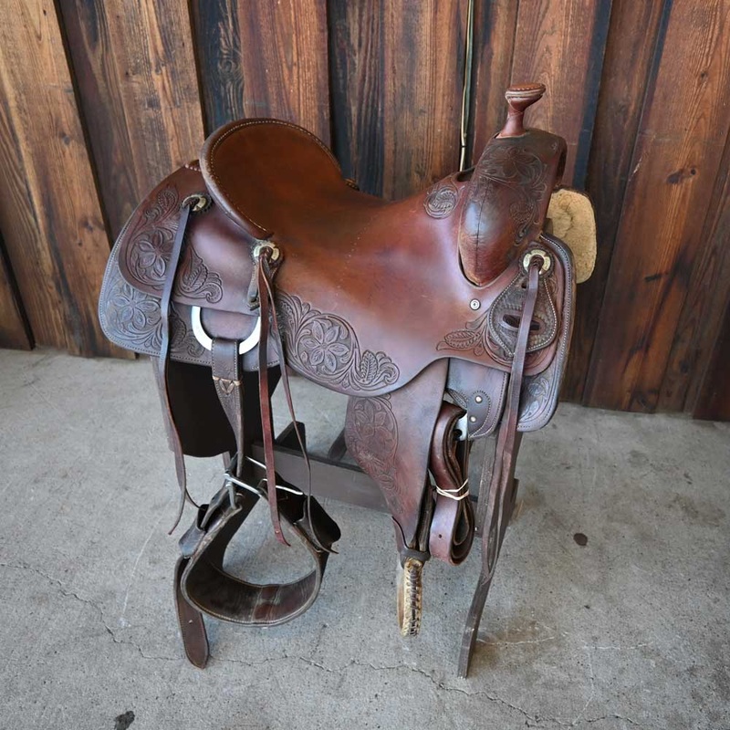 16.5 USED JEFF SMITH COWBOY SADDLE
