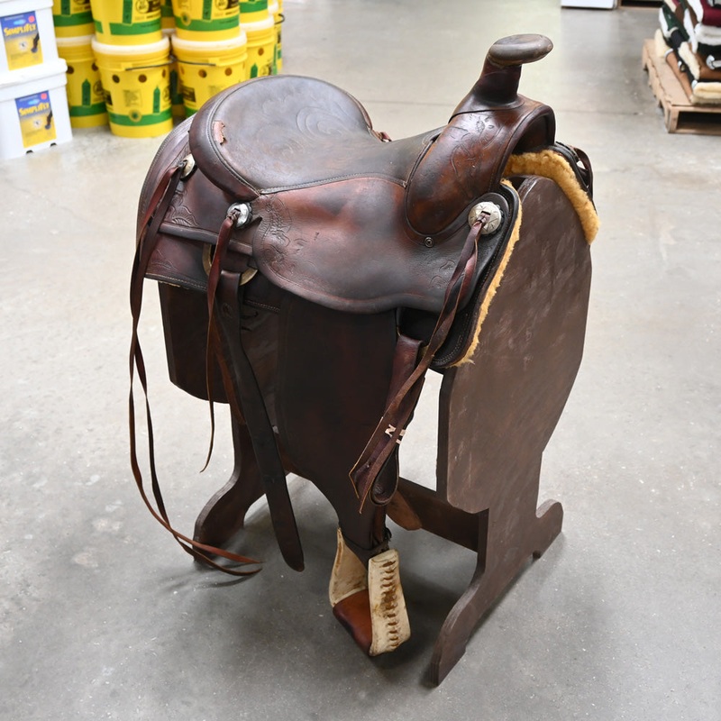 15.5 USED NEWTON BROS RANCH SADDLE