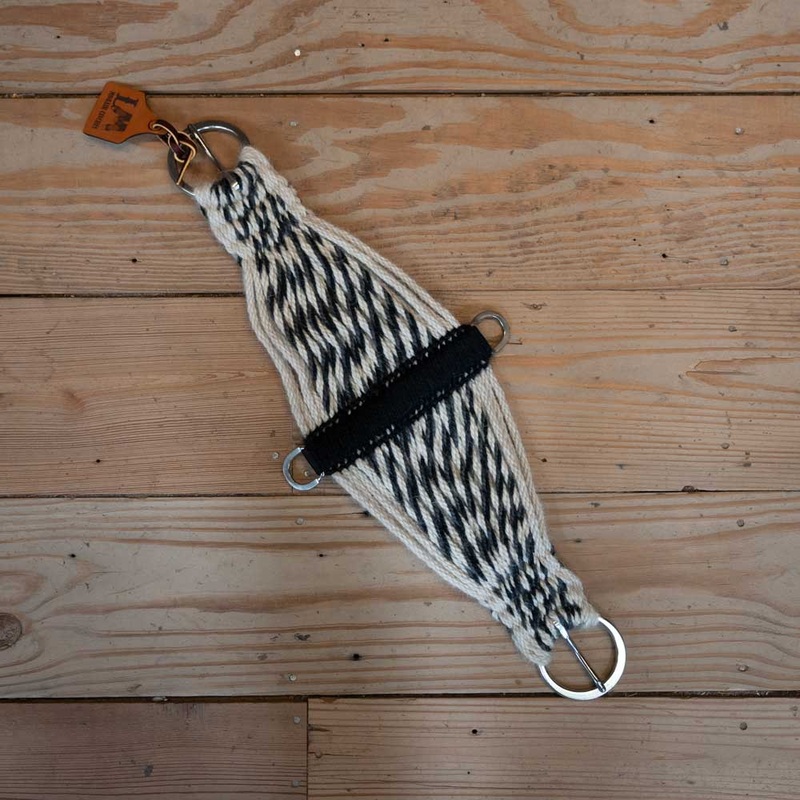 LM 26 Black/White Mohair Cinch