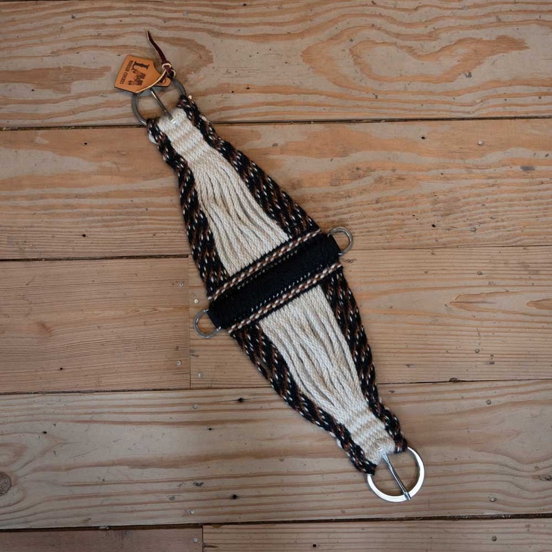 LM 28 Brown/White/Black Mohair Cinch